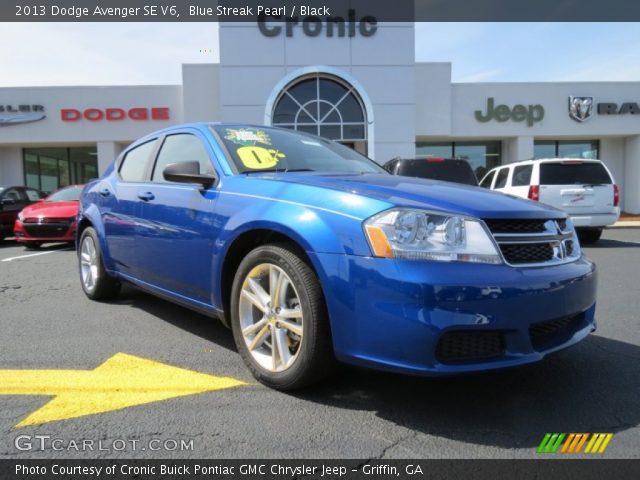 2013 Dodge Avenger SE V6 in Blue Streak Pearl