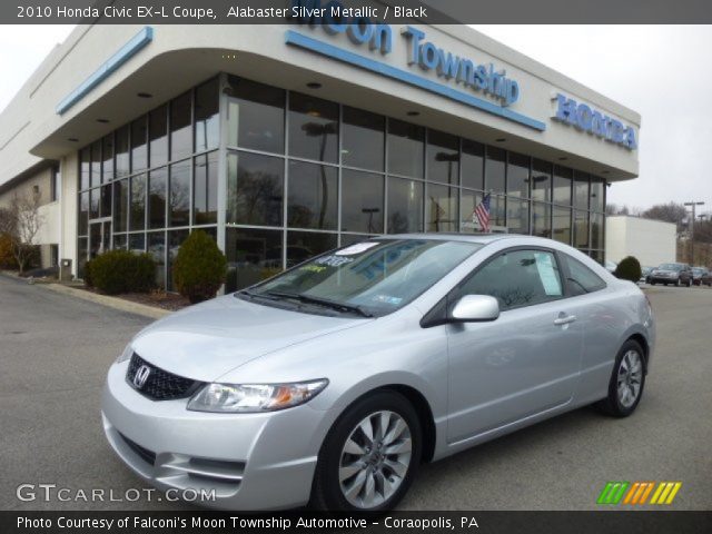 2010 Honda Civic EX-L Coupe in Alabaster Silver Metallic