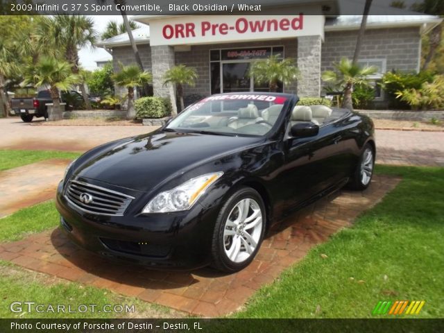 2009 Infiniti G 37 S Sport Convertible in Black Obsidian