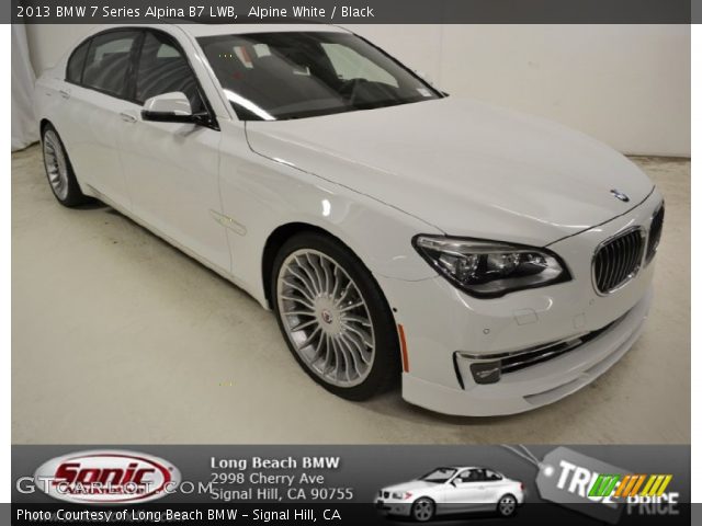 Alpine White 2013 Bmw 7 Series Alpina B7 Lwb Black