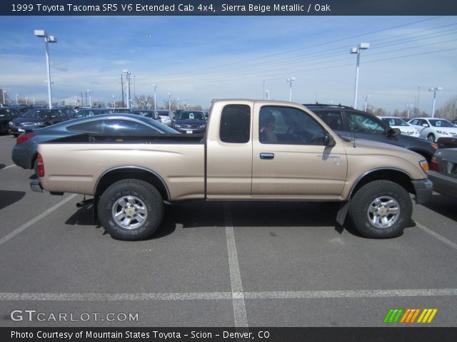 1999 Toyota Tacoma SR5 V6 Extended Cab 4x4 in Sierra Beige Metallic