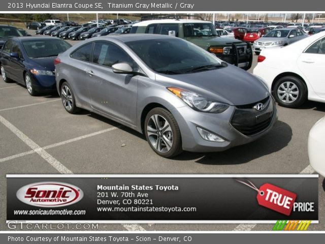 2013 Hyundai Elantra Coupe SE in Titanium Gray Metallic