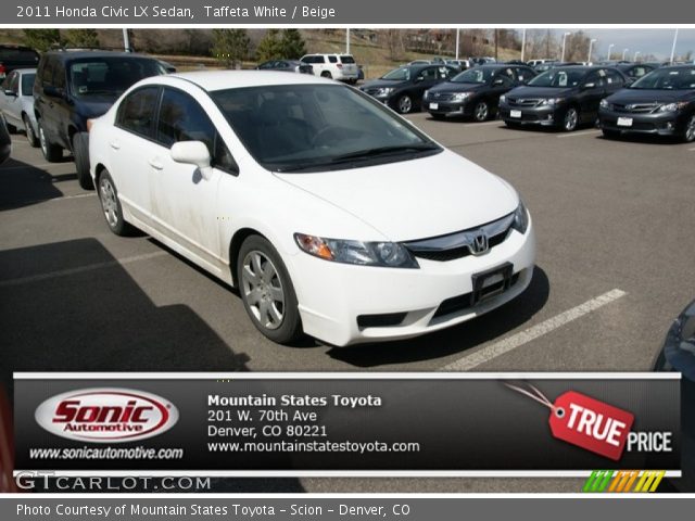 2011 Honda Civic LX Sedan in Taffeta White