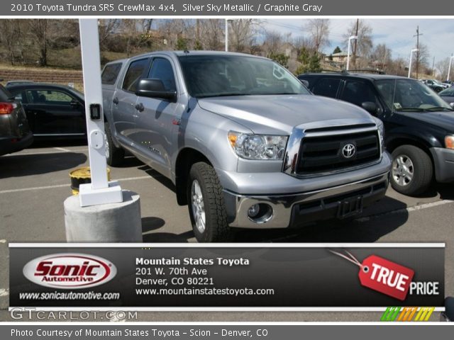 2010 Toyota Tundra SR5 CrewMax 4x4 in Silver Sky Metallic