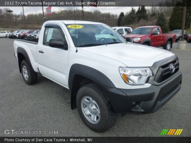 2012 Toyota Tacoma Regular Cab 4x4 in Super White