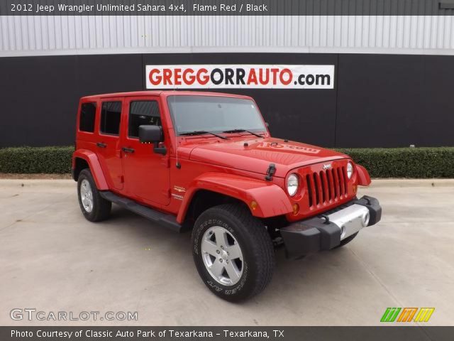 2012 Jeep Wrangler Unlimited Sahara 4x4 in Flame Red