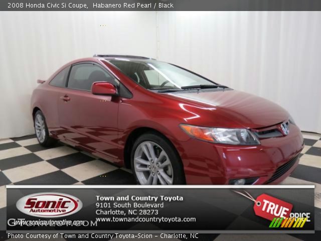 2008 Honda Civic Si Coupe in Habanero Red Pearl
