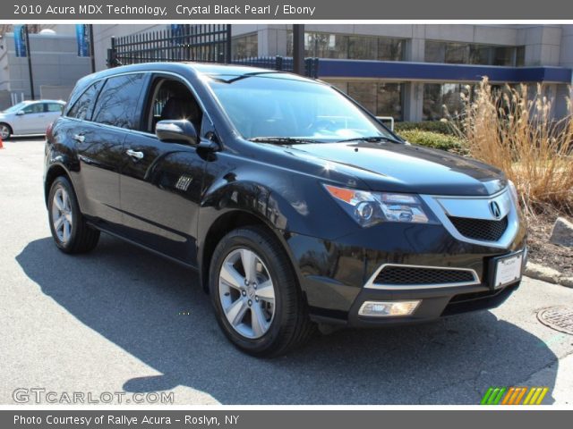 2010 Acura MDX Technology in Crystal Black Pearl