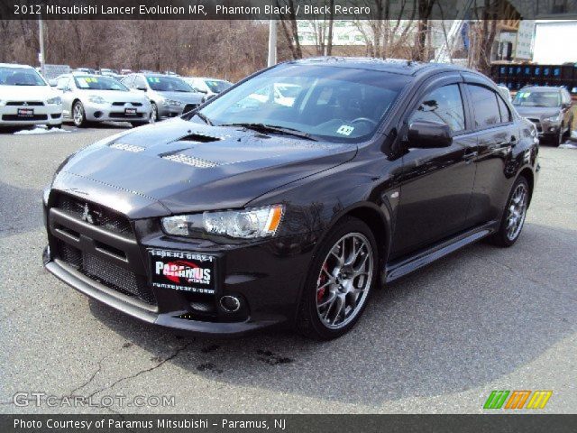 2012 Mitsubishi Lancer Evolution MR in Phantom Black