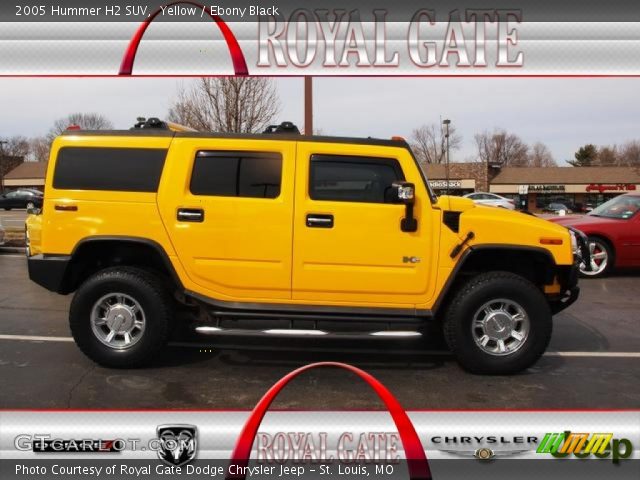 2005 Hummer H2 SUV in Yellow