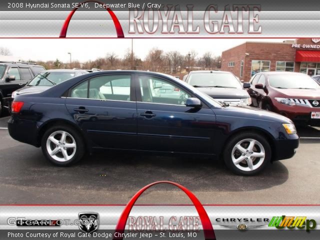 2008 Hyundai Sonata SE V6 in Deepwater Blue