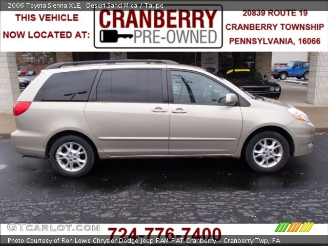2006 Toyota Sienna XLE in Desert Sand Mica