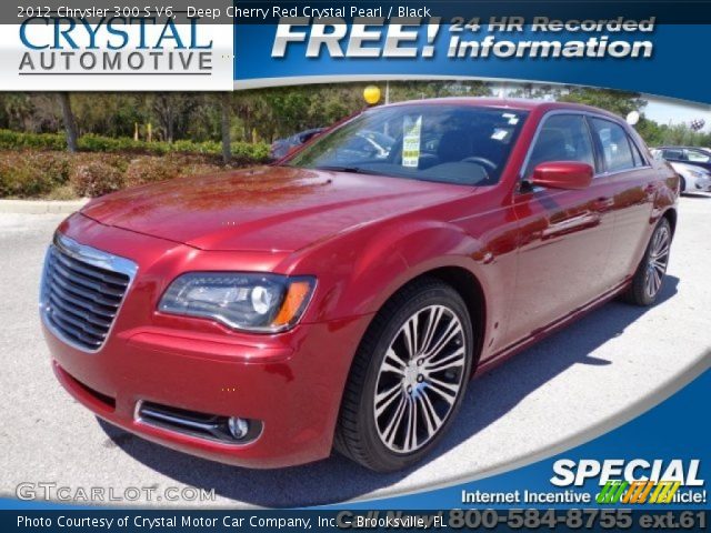 2012 Chrysler 300 S V6 in Deep Cherry Red Crystal Pearl