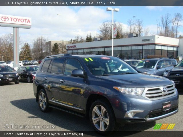 2011 Toyota Highlander Limited 4WD in Shoreline Blue Pearl