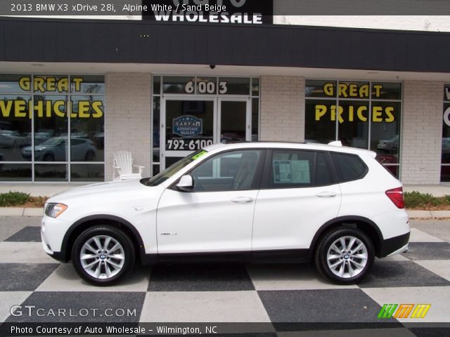 2013 BMW X3 xDrive 28i in Alpine White