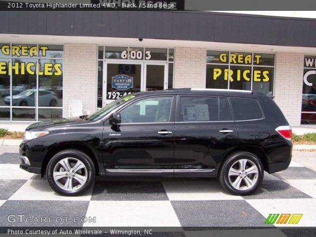 2012 Toyota Highlander Limited 4WD in Black