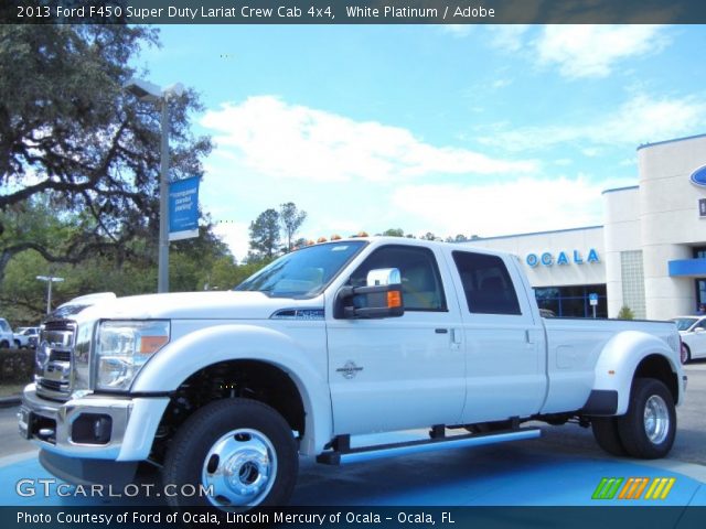 2013 Ford F450 Super Duty Lariat Crew Cab 4x4 in White Platinum