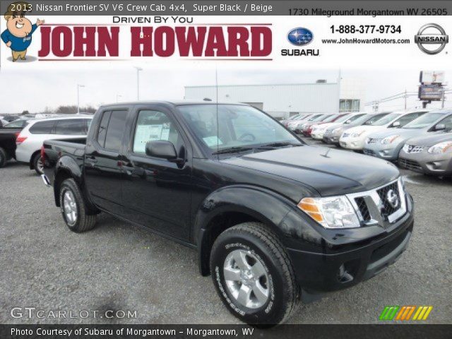 2013 Nissan Frontier SV V6 Crew Cab 4x4 in Super Black