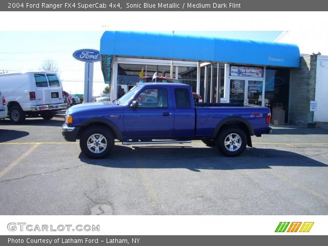 2004 Ford Ranger FX4 SuperCab 4x4 in Sonic Blue Metallic