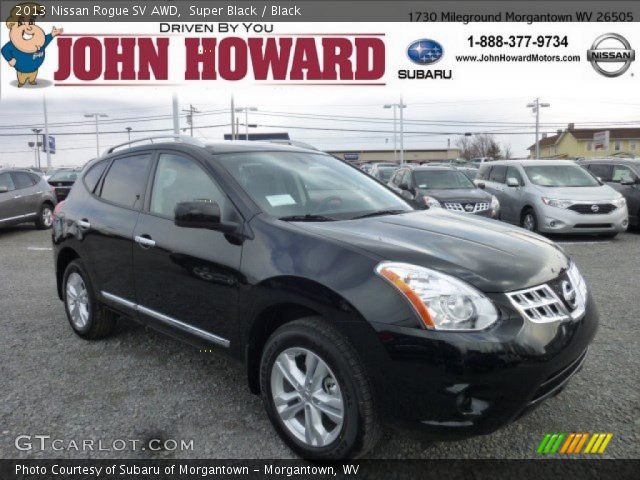 2013 Nissan Rogue SV AWD in Super Black