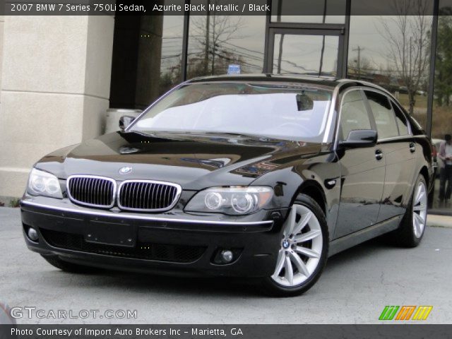 2007 BMW 7 Series 750Li Sedan in Azurite Black Metallic