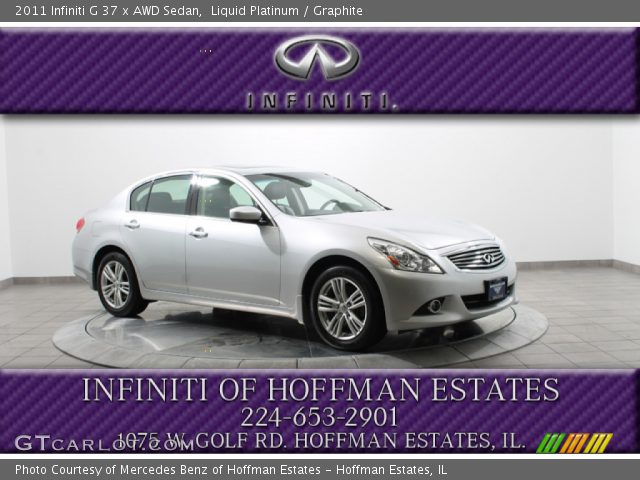 2011 Infiniti G 37 x AWD Sedan in Liquid Platinum