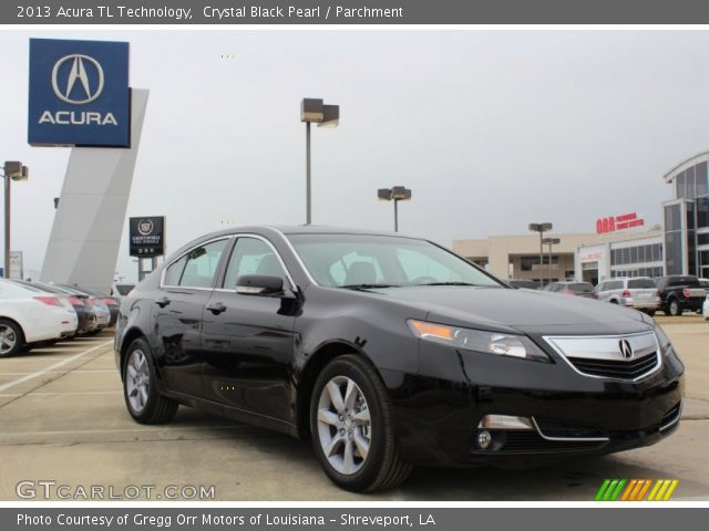 2013 Acura TL Technology in Crystal Black Pearl