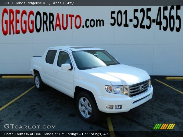 2013 Honda Ridgeline RTL in White