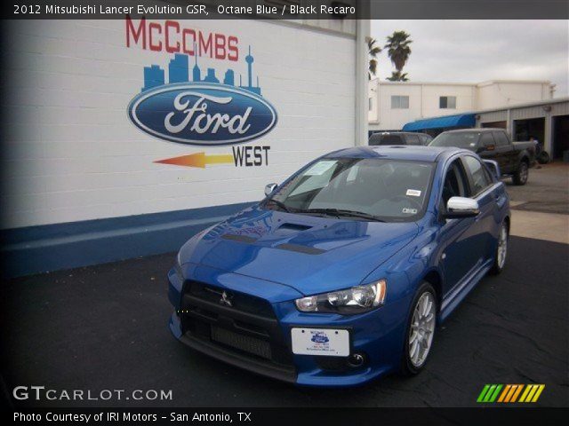 2012 Mitsubishi Lancer Evolution GSR in Octane Blue