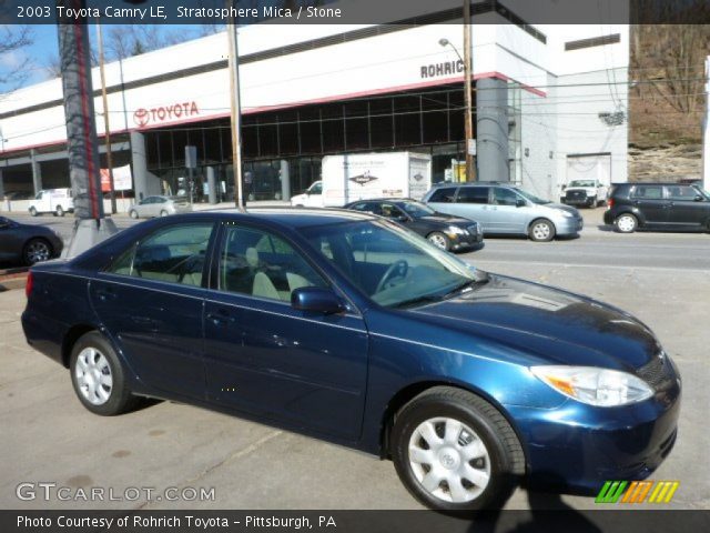 2003 Toyota Camry LE in Stratosphere Mica