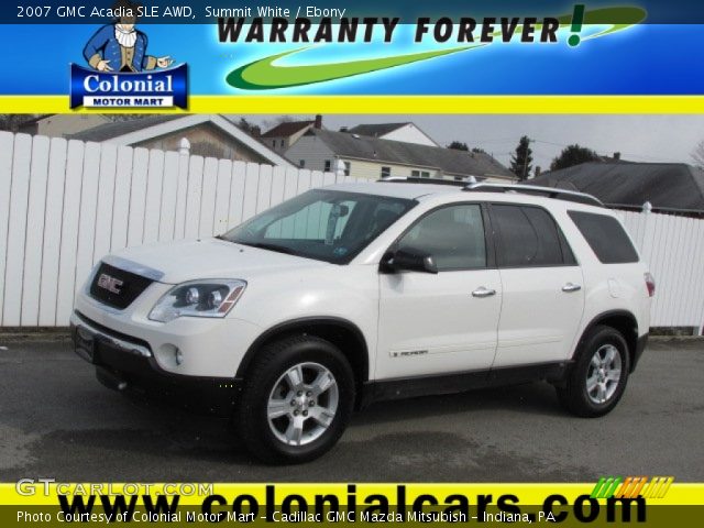 2007 GMC Acadia SLE AWD in Summit White