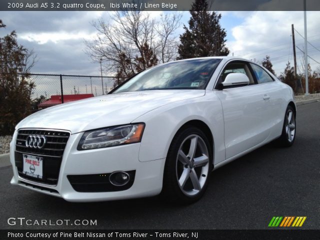 2009 Audi A5 3.2 quattro Coupe in Ibis White