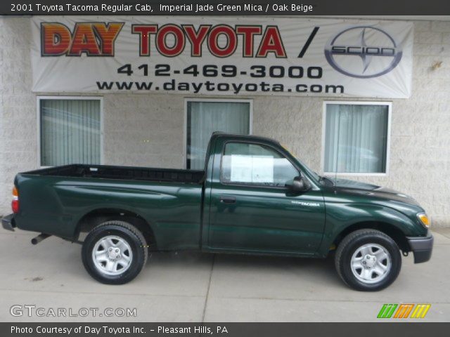 2001 Toyota Tacoma Regular Cab in Imperial Jade Green Mica