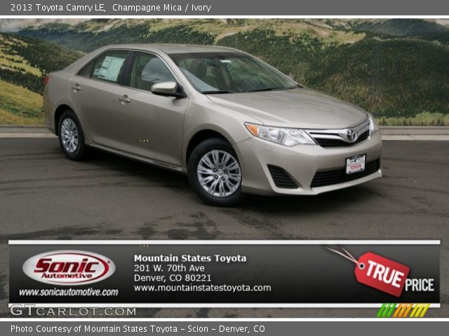 2013 Toyota Camry LE in Champagne Mica