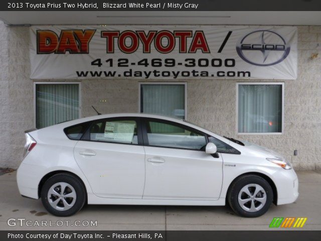 2013 Toyota Prius Two Hybrid in Blizzard White Pearl