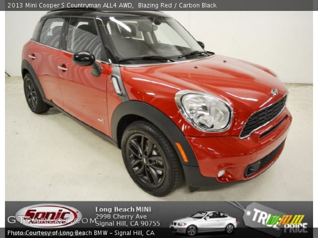 2013 Mini Cooper S Countryman ALL4 AWD in Blazing Red