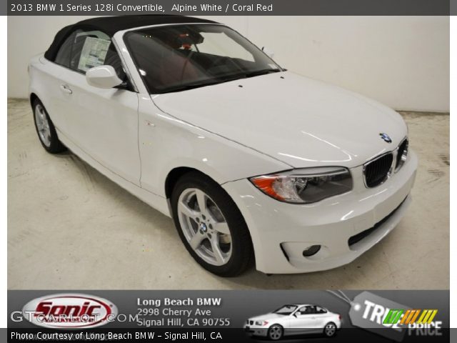 2013 BMW 1 Series 128i Convertible in Alpine White