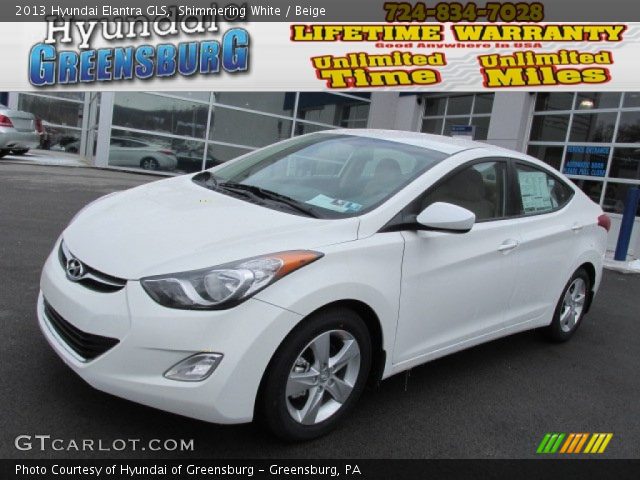 2013 Hyundai Elantra GLS in Shimmering White