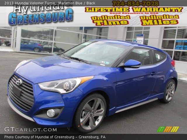 2013 Hyundai Veloster Turbo in Marathon Blue
