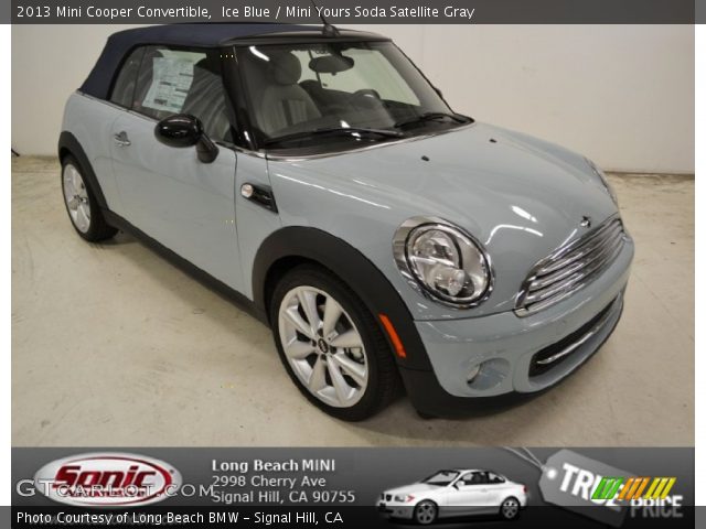 2013 Mini Cooper Convertible in Ice Blue