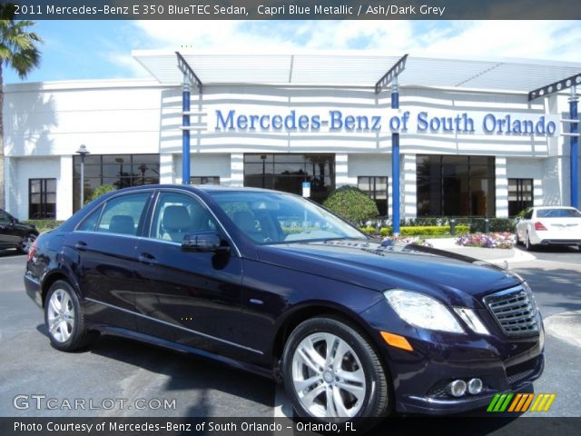 2011 Mercedes-Benz E 350 BlueTEC Sedan in Capri Blue Metallic