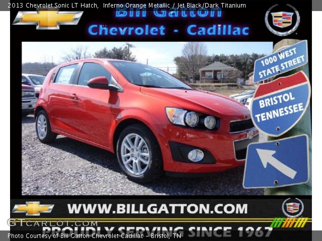 2013 Chevrolet Sonic LT Hatch in Inferno Orange Metallic