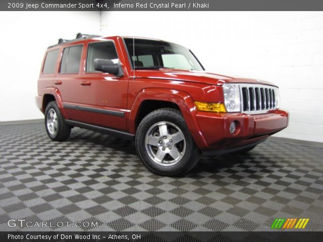 2009 Jeep Commander Sport 4x4 in Inferno Red Crystal Pearl