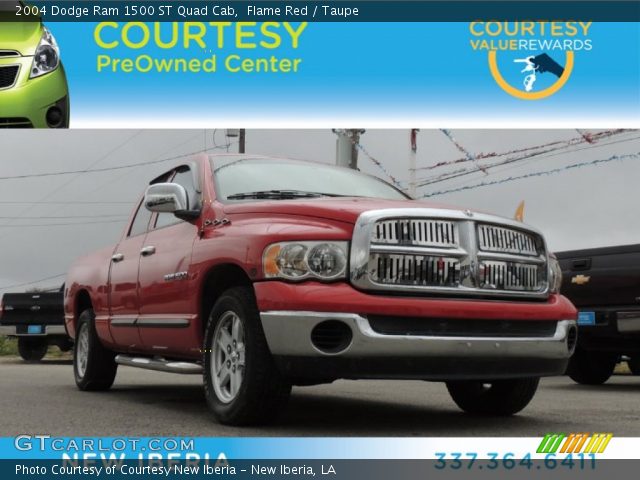2004 Dodge Ram 1500 ST Quad Cab in Flame Red