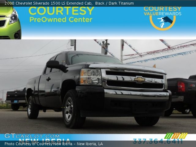 2008 Chevrolet Silverado 1500 LS Extended Cab in Black