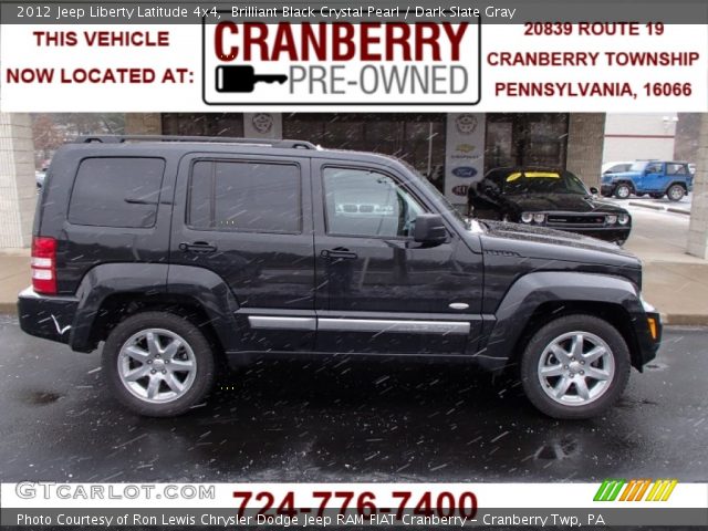 2012 Jeep Liberty Latitude 4x4 in Brilliant Black Crystal Pearl