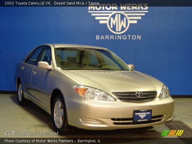 2003 Toyota Camry LE V6 in Desert Sand Mica