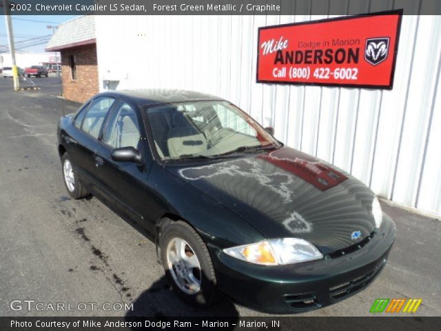 2002 Chevrolet Cavalier LS Sedan in Forest Green Metallic