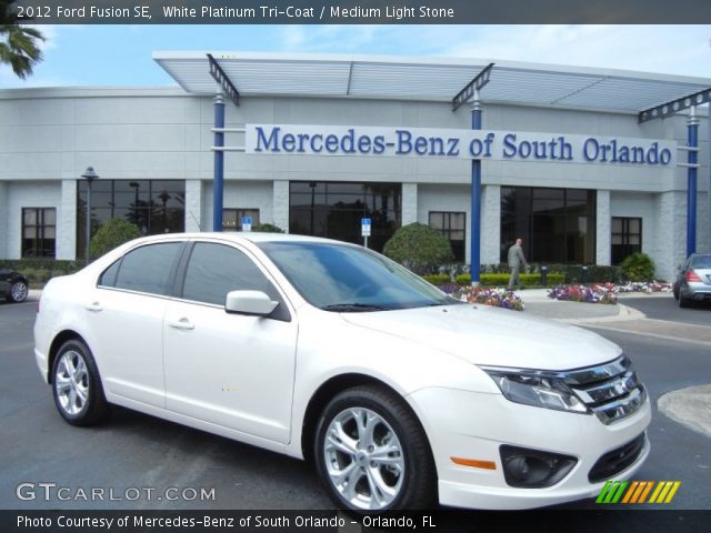 2012 Ford Fusion SE in White Platinum Tri-Coat