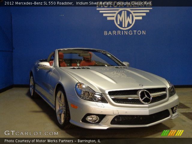 2012 Mercedes-Benz SL 550 Roadster in Iridium Silver Metallic